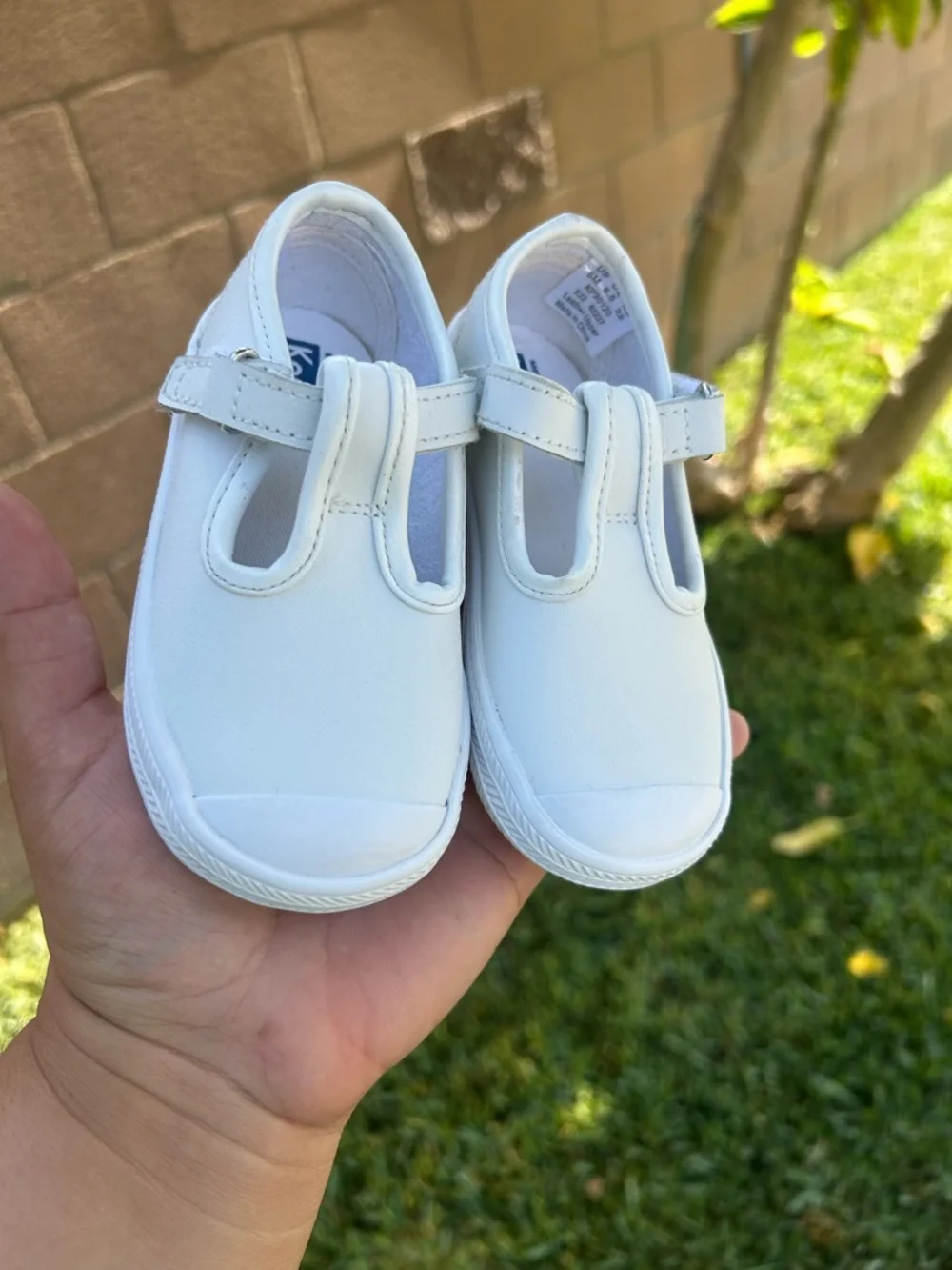 Keds White Kids Mary Jane Walker Sneakers